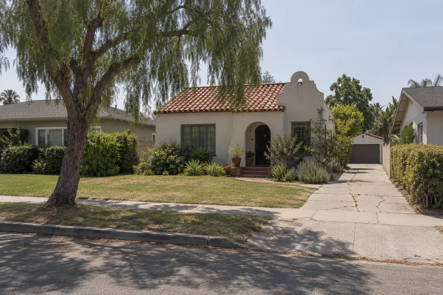 1920s house with a clay tile roof, typical of Old Torrance